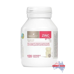 Bio Island Zinc - Viên uống bổ sung kẽm cho bé 120 viên