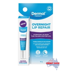 Mặt Nạ Dưỡng Ẩm Hỗ Trợ Cho Môi Mềm Mại & Tái Tạo Nuôi Dưỡng Môi Khô - Dermal Therapy Overnight Lip Repair 10ml