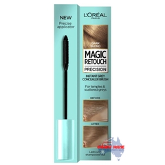 Cọ Che Phủ Bạc Chân Tóc L'Oreal Magic Retouch Precision 4 Màu Vàng Đậm Chấm Chân Tóc Bạc Khô Nhanh 5 Phút Tiện Lợi
