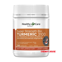 Healthy Care Super Strength Bio Nghệ 3100mg 100 Viên - Healthy Care Super Strength Bio Turmeric 3100mg 100 Capsules