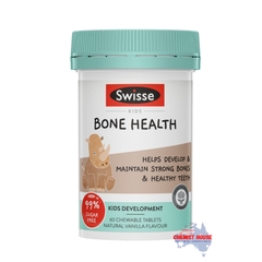 Viên Uống Hỗ Trợ Xương Khớp Và Răng Cho Bé Từ 2 Tuổi - Swisse Kids Bone Health 60 Kẹo Nhai