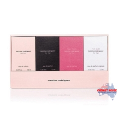 Set Nước Hoa Narciso Rodriguez For Her Collection 4pcs ( 7,5ml x 4) - Narciso Rodriguez for Her 7.5ml 4 Piece Mini Set