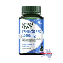 Viên Uống Lợi Sữa Nature’s Own Chiết Xuất Từ Cây Cỏ Cà Ri 1000mg 60 Viên - Nature's Own Fenugreek 1000mg 60 Capsules