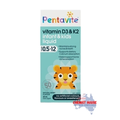 Pentavite Bổ Sung Vitamin D3 Và K2 Cho Bé Dạng Lỏng Pentavite Vitamin D3 + K2 Kids Liquid 30ml - Pentavite Vitamin D3 & K2 Kids Liquid 30ml