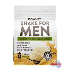 Sữa Lắc IsoWhey Cho Nam Vị Vanilla 840g - IsoWhey Shake for Men Vanilla 840g
