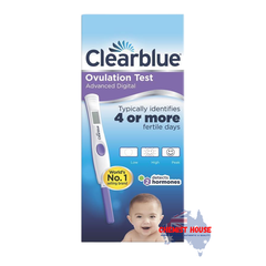 Hộp 10 Bộ Test Rụng Trứng Kỹ Thuật Số Nâng Cao Clearblue (Hormone Kép) - Clearblue Advanced Digital Ovulation Kit Test (Dual Hormone) 10 Pack