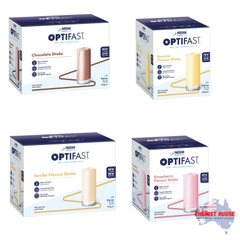 Optifast VLCD Shake Chocolate, Vanilla, Banana, Strawberry Ít Calo & Cung Cấp Chất Dinh Dưỡng Cần Thiết Để Giảm Cân An Toàn & Hiệu Quả - Optifast VLCD Shake Chocolate, Vanilla, Banana, Strawberry 18 x 53g