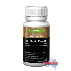 Viên Uống Hỗ Trợ Sức Khỏe Não Bộ, Tim Mạch & Thúc Đẩy Sức Khỏe Làn Da 60 Viên - Vitaceuticals NR Brain Boost 60s
