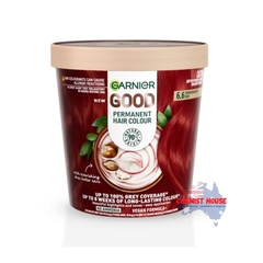 Thuốc Nhuộm Tóc Thuần Chay Garnier Good Hair 6.6 Màu Đỏ Lựu - Garnier Good Hair Colour 6.6 Pomegrante Red