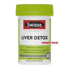 Swisse Ultiboost Liver Detox - Viên uống hỗ trợ thải độc gan