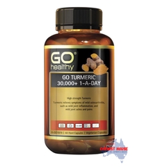 Viên Uống Tinh Chất Nghệ Tươi GO Healthy Turmeric 30000+  1-A-Day 60 Viên - GO Healthy Turmeric 30000+ 1 A Day 60 Vege Capsules