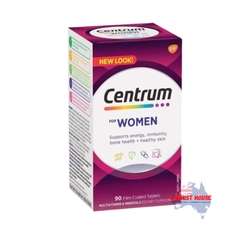 Centrum for women Viên uống vitamin tổng hợp dành cho nữ giới 90 Tablets