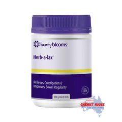 Bột Uống Thảo Mộc Henry Blooms Hỗ Trợ Kích Thích Nhuận Tràng & Hỗ Trợ Hệ Tiêu Hóa 200g -  Henry Blooms Herb-a-Lax Blended Medicinal Herbs 200g
