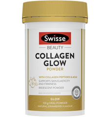 Swisse Beauty Collagen Glow - Collagen thủy phân đẹp da từ hạt nho vitamin E Coq10