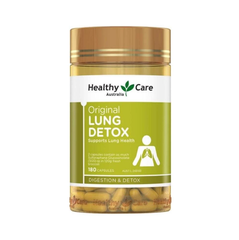 Viên uống thải độc phổi Úc - Healthy Care Original Lung Detox 180 VIÊN