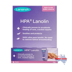 Kem bôi trị nứt đầu ti - cực phù hợp cho mẹ cho con bú Lansinoh® HPA® Lanolin 15g