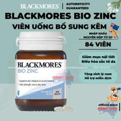 Viên uống bổ sung kẽm khỏe da - Blackmores Bio Zinc Hàng chuẩn nội địa Úc hàm lượng kẽm 125mg trở lên Date xa