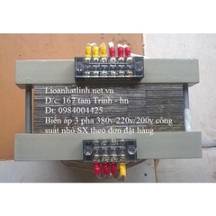 BIẾN ÁP 3 PHA 380V/220V/200V - 500VA - 1KVA - 2KVA - 3KVA - 4KVA - 5KVA