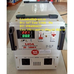 ỔN ÁP LIOA 10KVA - 10KW SH - 10000 II ĐỜI MỚI NHẤT 2022 - 2023 DÂY ĐỒNG 100%