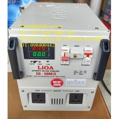 ỔN ÁP LIOA 5KVA - 5KW SH - 5000 II ĐỜI MỚI NHẤT, DÂY ĐỒNG 100%