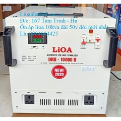 ỔN ÁP LIOA 10KVA - 10KW DRII - 10000 II ĐỜI MỚI NHẤT 2022 - 2023 DÂY ĐỒNG 100%