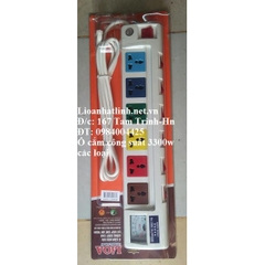 Ổ CẮM CÔNG SUẤT LỚN LIOA 3300W MÃ SẢN PHẨM 6OFSSA2.5-2