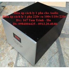 BIẾN ÁP CÁCH LY 1 PHA 220V/220V/100V/110V/120V CHO DÀN ÂM THANH