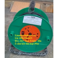 Ổ CẮM KÉO DÀI QUAY TAY LIOA KIỂU RULO 30M DÂY 3 LÕI ( QT30 - 3 - 10A)