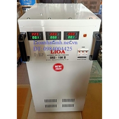 ỔN ÁP LIOA 15KVA 3 PHA DR3 - 15K II DẢI RỘNG 160V ~ 430V ĐỜI MỚI 2022 - 2023