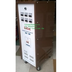 ỔN ÁP LIOA 30KVA 3 PHA DẢI 260V - 430V THẾ HỆ 1, ĐỒNG HỒ CƠ, SƠN MẦU NÂU