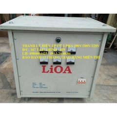 BIẾN ÁP CŨ LIOA 3 PHA 380V/220V/200V
