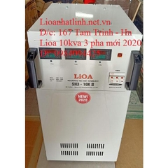 ỔN ÁP LIOA 10KVA 3 PHA SH3 - 10K II ĐỜI MỚI NHẤT 2022 - 2023 DÂY ĐỒNG 100%