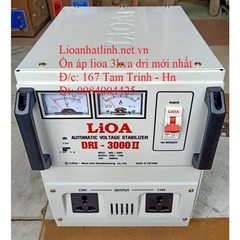 ỔN ÁP LIOA 3KVA - 3KW MÃ SẢN PHẨM DRI - 3000 II ĐỜI MỚI NHẤT, DÂY ĐỒNG 100%