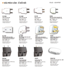 PHÍCH CẮM LIOA, CÔNG TẮC QUẢ NHÓT 10A LIOA