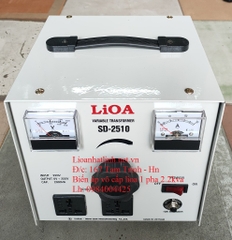 BIẾN ÁP VÔ CẤP LIOA 1 PHA 2KVA (SD - 2510) - 10A