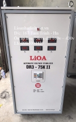 GIÁ ỔN ÁP LIOA 75KVA 3 PHA DẢI RỘNG 160V - 430V MODEL DR3 - 75K II