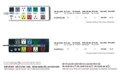 Ổ CẮM ĐIỆN LIOA 10 LỖ ĐA NĂNG CÓ MẠCH CHỐNG SÉT ĐƯỜNG THÔNG TIN  10 OFFICE - 3