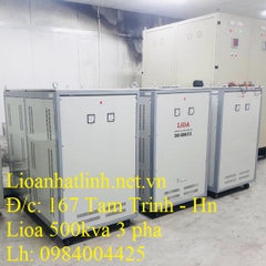ỔN ÁP LIOA 500KVA 3 PHA ĐIỆN ÁP VÀO 260V ~ 430V MODEL SH3 - 500K/3II