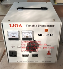 BIẾN ÁP VÔ CẤP LIOA 1 PHA 3KVA (SD - 2515) - 15A