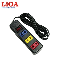 Ổ CẮM ĐIỆN LIOA 3 Ổ 2 CHẤU DÂY 3M CÓ CÔNG TẮC MODEL 3TS3-2