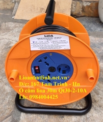 Ổ CẮM KÉO DÀI QUAY TAY LIOA KIỂU RULO 30M ( QT30 - 2 - 10A)