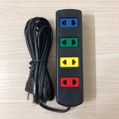 Ổ CẮM LIOA 4 LỖ 2 CHẤU 3M 1000W KHÔNG CÓ CÔNG TẮC MODEL 4TC3-2