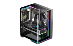 VỎ CASE MIK G8 NOVA X BLACK (MÀU ĐEN/ ATX/ KÍNH CONG/ LED ARGB)