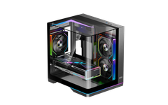 VỎ CASE MIK G8 NOVA M BLACK (MÀU ĐEN/ M-ATX/ KÍNH CONG/ LED ARGB)