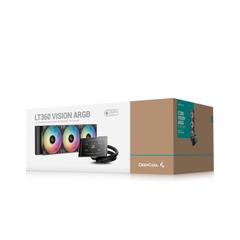 TẢN NHIỆT NƯỚC DEEPCOOL LT360 VISION ARGB (MÀU ĐEN/ MÀN LCD/ QUẠT 120MM LED ARGB)