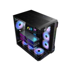Vỏ máy tính (Case) MIK LV07 - BLACK (Hỗ trợ Main iTX, mATX, ATX)