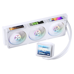 TẢN NHIỆT NƯỚC AIO JONSBO TF3-360SCW WHITE (MÀU TRẮNG/ QUẠT LIỀN KHỐI LCD)
