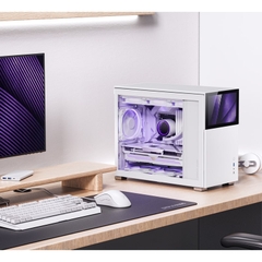 VỎ CASE JONSBO D31 STD SC WHITE (MINI TOWER/ MÀU TRẮNG/ MÀN HÌNH PHỤ 8")