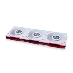 FAN CASE LIAN LI TL120 LCD TRIPLE PACK WITH CONTROLLER WHITE (BỘ 3 FAN/Màn Hình LCD/ MÀU TRẮNG)