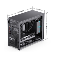 VỎ CASE JONSBO D31 STD BLACK (MINI TOWER/MÀU ĐEN)